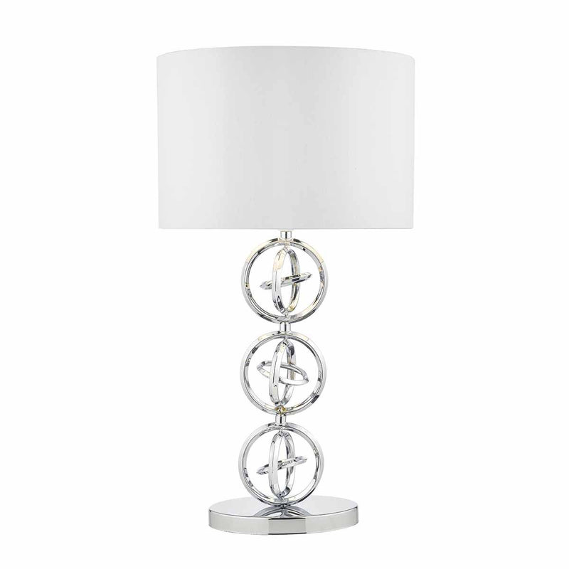 Innsbruck Table Lamp Polished Chrome With Shade