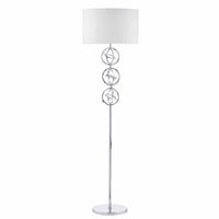 Innsbruck Floor Lamp Polished Chrome With Shade