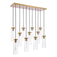 Jodelle Lighting Collection - Polished Bronze and Glass