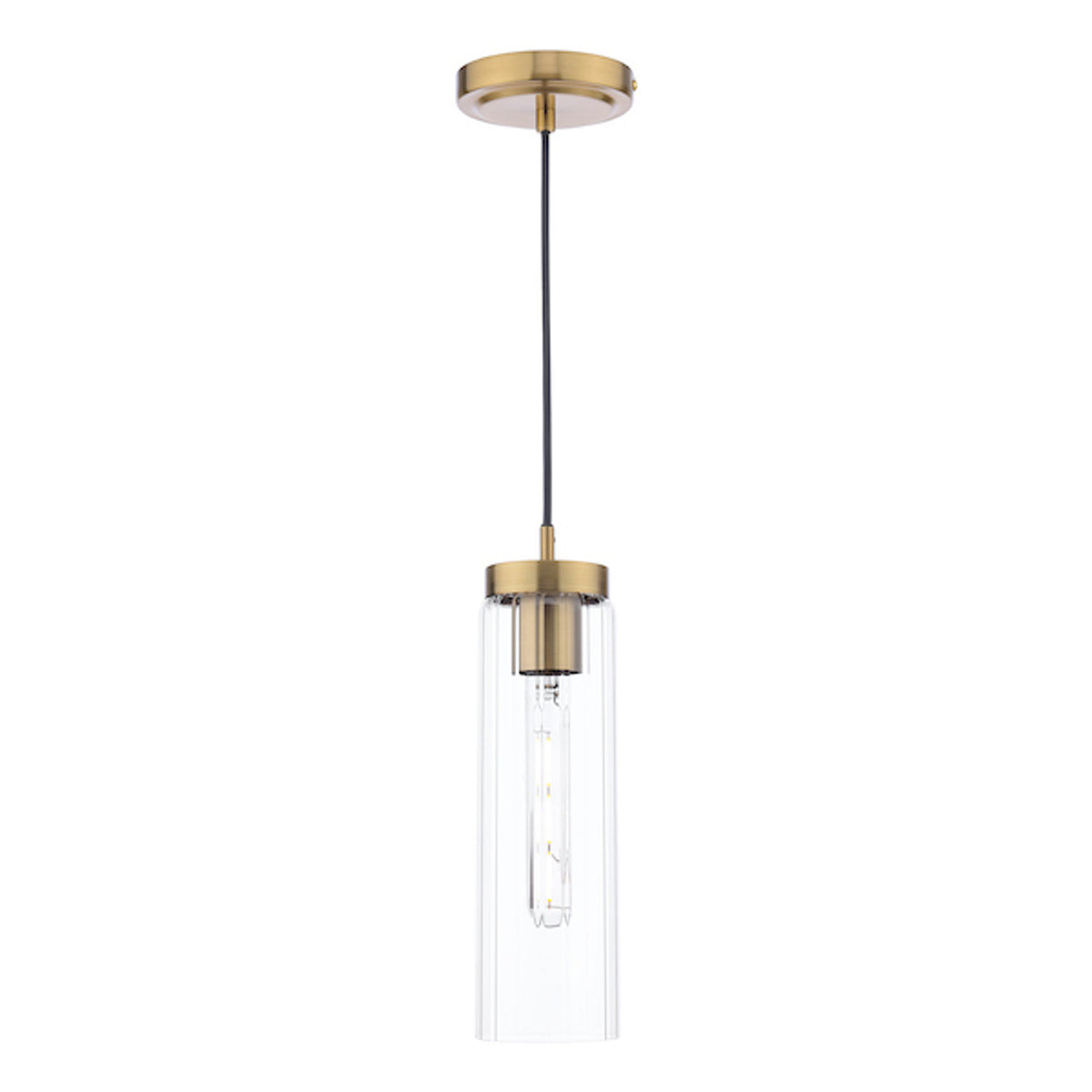 Jodelle Lighting Collection - Polished Bronze and Glass