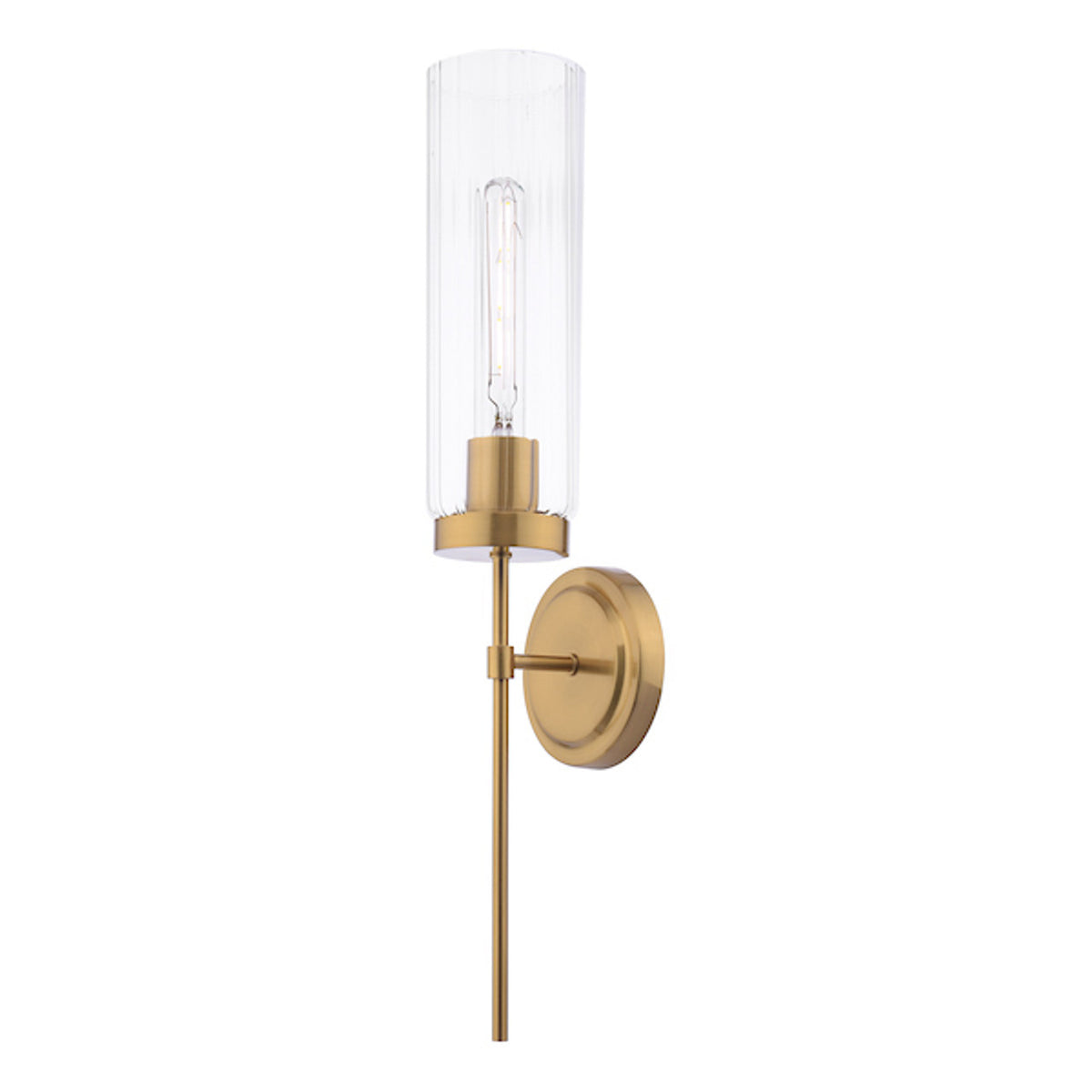 Jodelle Lighting Collection - Polished Bronze and Glass