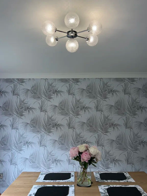Laura Ashley - Atherton Sputnik Ceiling Light - Polished Chrome