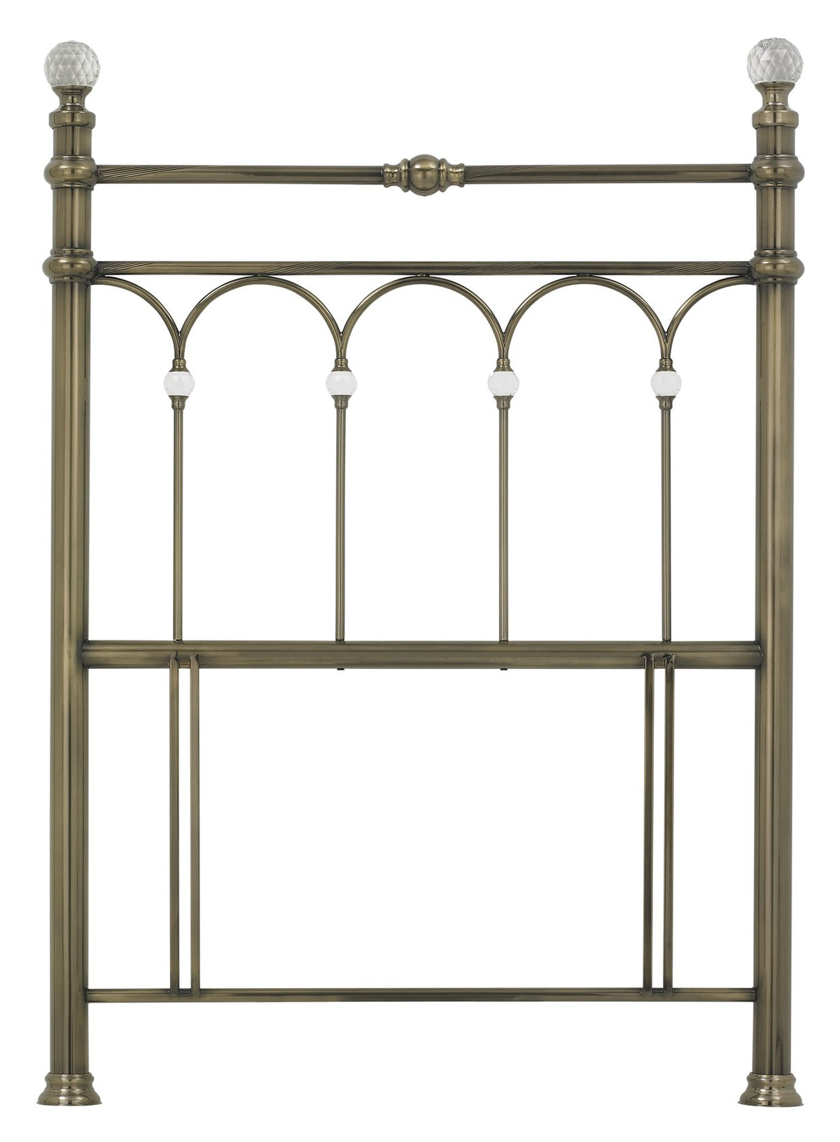 Krystal Headboards - Antique Brass