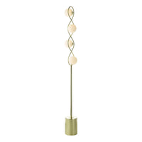 Lysandra Lighting Collection Polished Gold and Opal Glass
