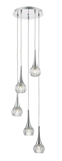 Lyall Lighting Collection Polished Chrome Glass