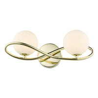 Lysandra Lighting Collection Polished Gold and Opal Glass