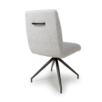 Laurel Dining Chair (pair) - Smokey Grey Boucle