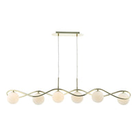 Lysandra Lighting Collection Polished Gold and Opal Glass