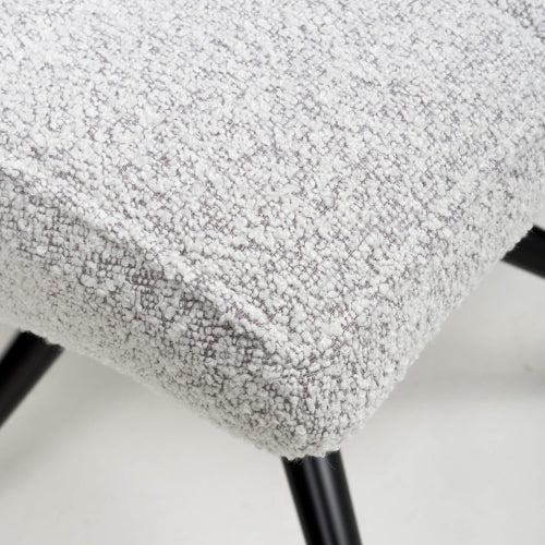 Laurel Dining Chair (pair) - Smokey Grey Boucle