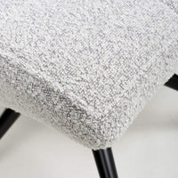 Laurel Dining Chair (pair) - Smokey Grey Boucle