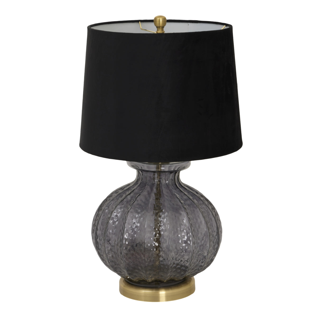 Luxton Table Lamp Collection With Black Velvet Shades