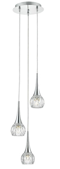 Lyall Lighting Collection Polished Chrome Glass