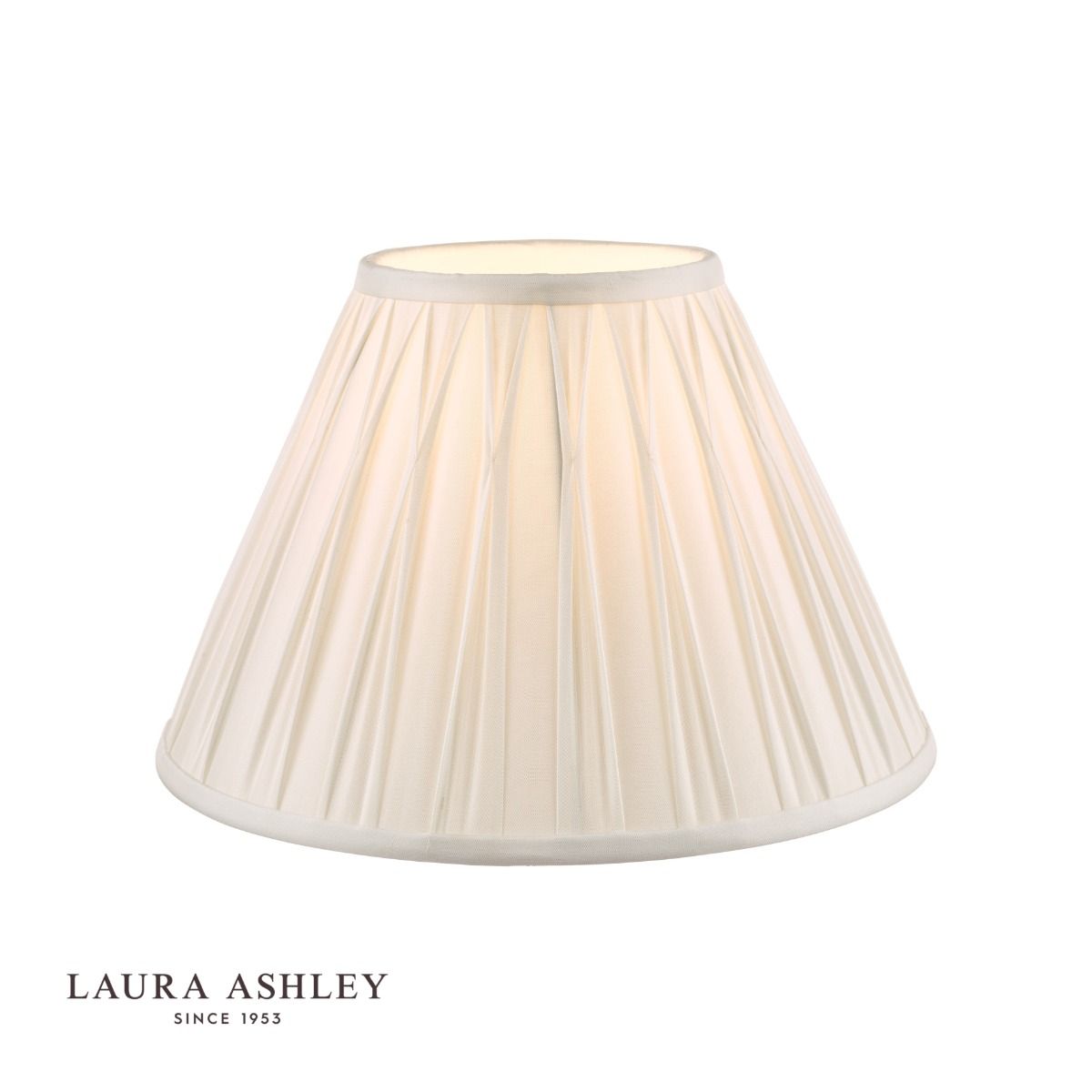 Laura Ashley - Fenn Silk Shade - Smooth White