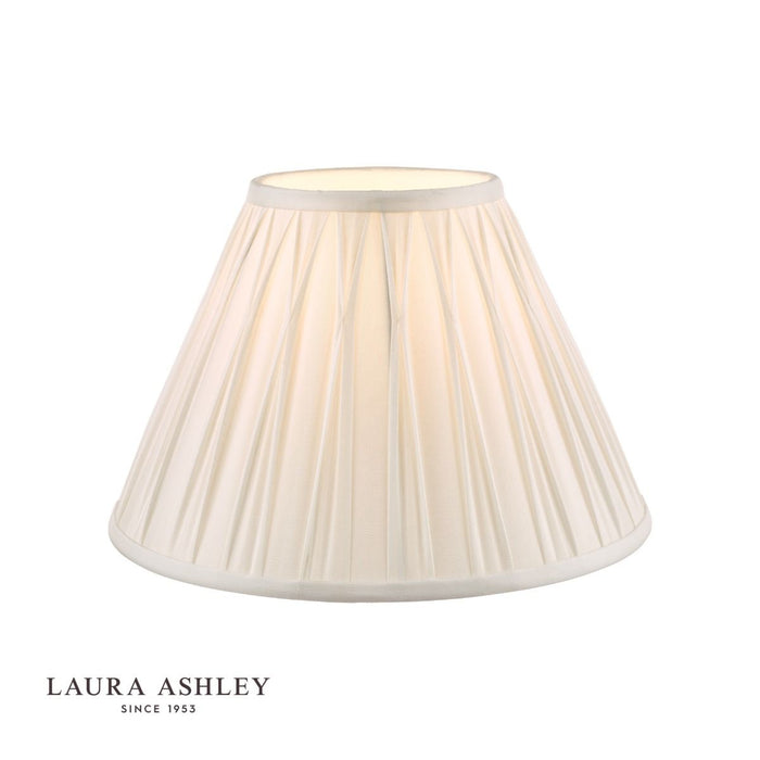 Laura Ashley - Fenn Silk Shade - Smooth White