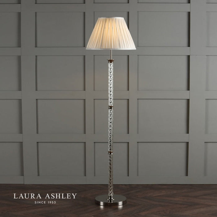 Laura Ashley - Louis Floor Lamp Base - Polished Nickel