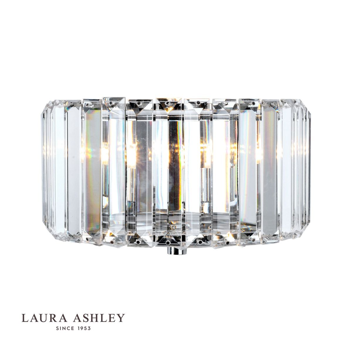 Laura Ashley - Fernhurst - Wall Light - Faceted Clear Glass