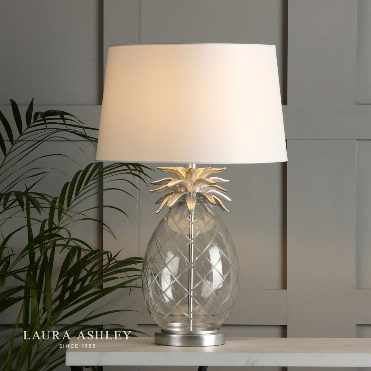 Laura Ashley - Pineapple Table Lamps - Chrome