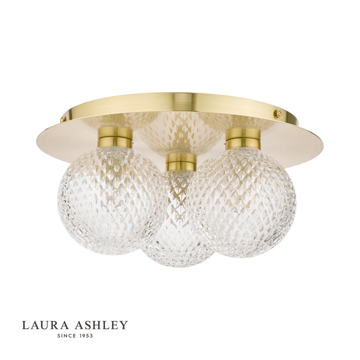 Laura Ashley - Prague Bathroom Wall Lights - Satin Brass