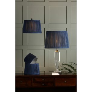 Laura Ashley - Calcot Pleated Shade - Navy 12"