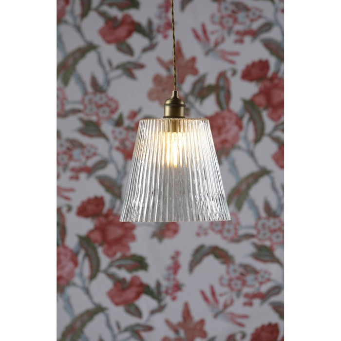 Laura Ashley - Callaghan Grande Pendant - Antique Brass