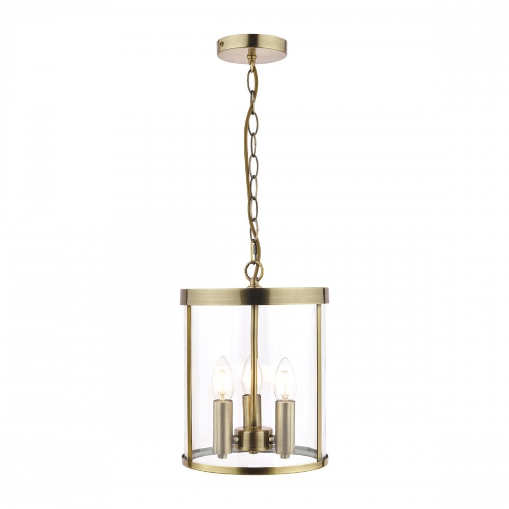 Laura Ashley - Selbourne 1 Light Pendant - Antique Brass