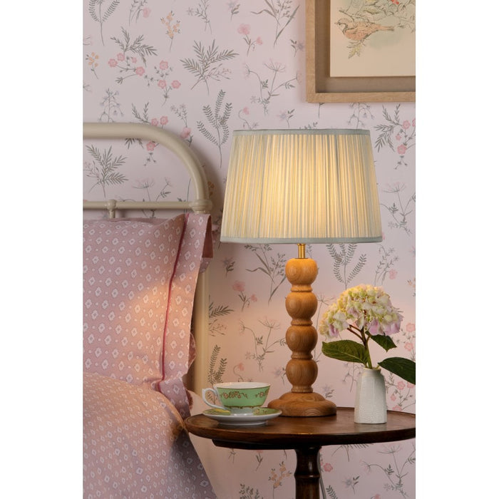 Laura Ashley - Maria Table Lamp Base - Natural Waxed Oak