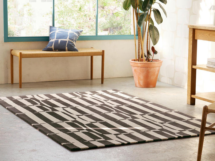 Scion Living Rugs - Lohko Stripe Charcoal
