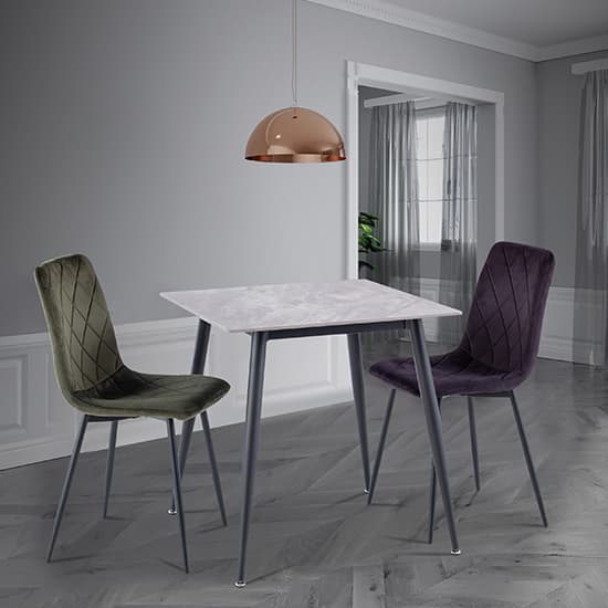 Lavina Square Dining Table - Rebecca Grey