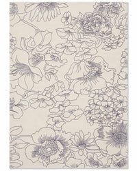 Ted Baker Rugs - Linear Floral Blue