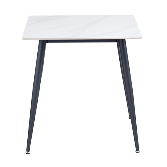 Lavina Square Dining Table - White Snow