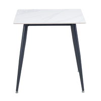 Lavina Square Dining Table - White Snow