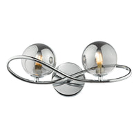Lysandra Lighting Collection Polished Chrome and Smoked Glass