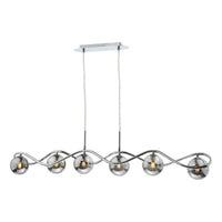 Lysandra Lighting Collection Polished Chrome and Smoked Glass
