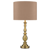Madrid Lamp Collection Antique Brass With Shade