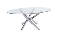 Marlow Occasional Tables - Clear Glass/Chrome
