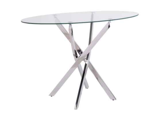 Marlow Occasional Tables - Clear Glass/Chrome