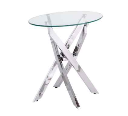 Marlow Occasional Tables - Clear Glass/Chrome