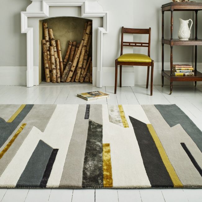 Matrix Rug - Rhombus Mustard MAX62