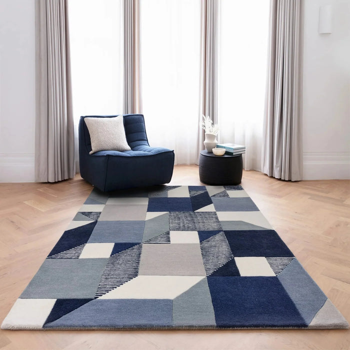 Matrix Rug - Memphis Blue MAX101