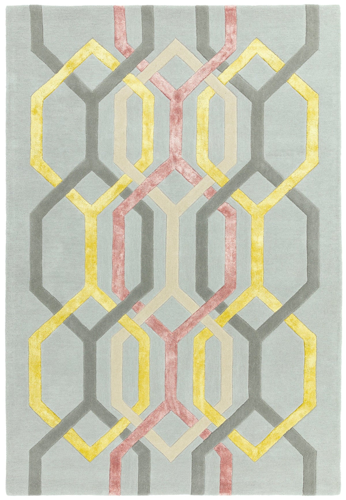 Matrix Rug - Hexagon Silver MAX67