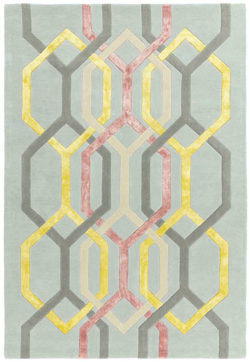 Matrix Rug - Hexagon Silver MAX67