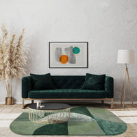 Matrix Oval Rug - Forest MAX75