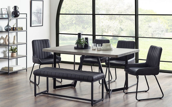 Miller Dining Table - Concrete Effect
