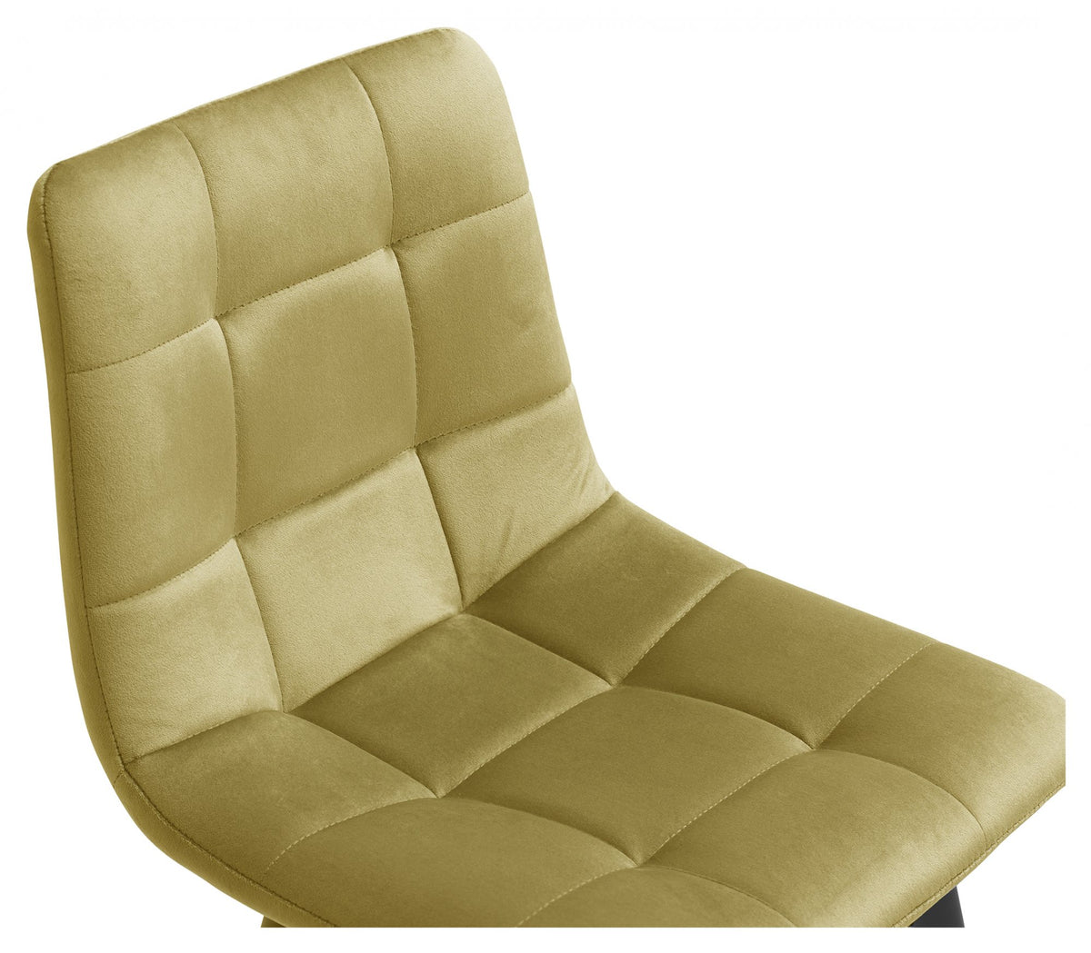 Mondrian Bar Stool (pair) - Mustard Velvet