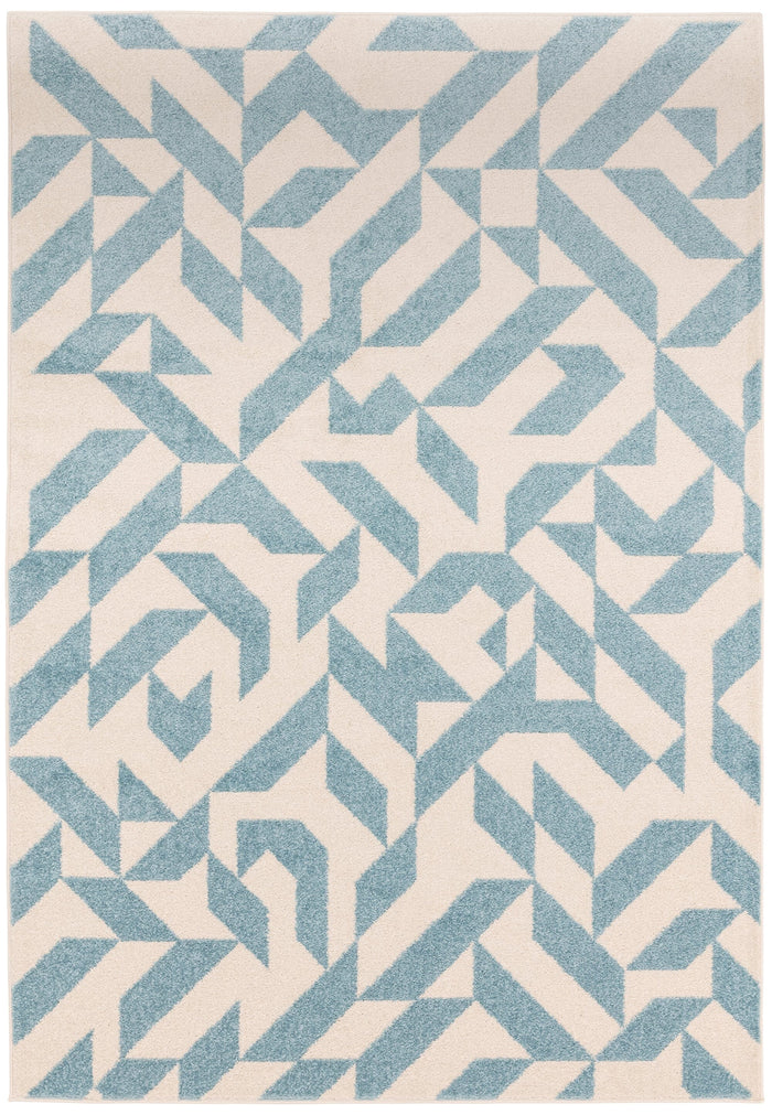 Muse Rug - Blue Shapes MU03