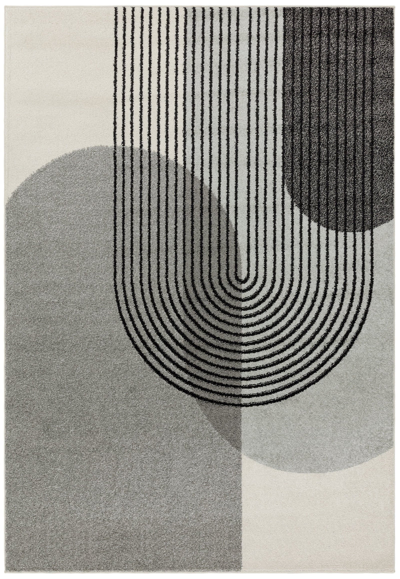 Muse Rug - Grey Retro MU14