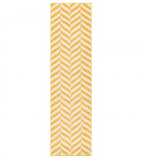 Muse Rug - Yellow Chevron MU08