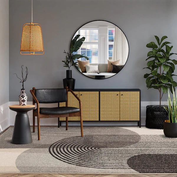 Muse Rug - Grey Retro MU14