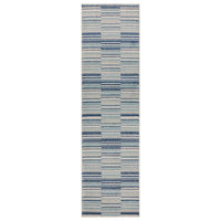 Muse Rug - Blue Stripe MU05