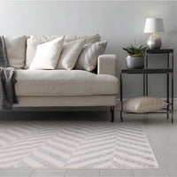 Muse Rug - Grey Chevron MU07